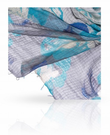 Палантин Женский SW-BIGFL/BLUE.GR